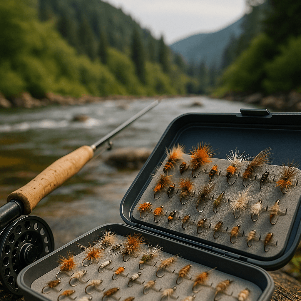 Fly fishing scene